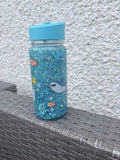 10oz blue kids shark bottle