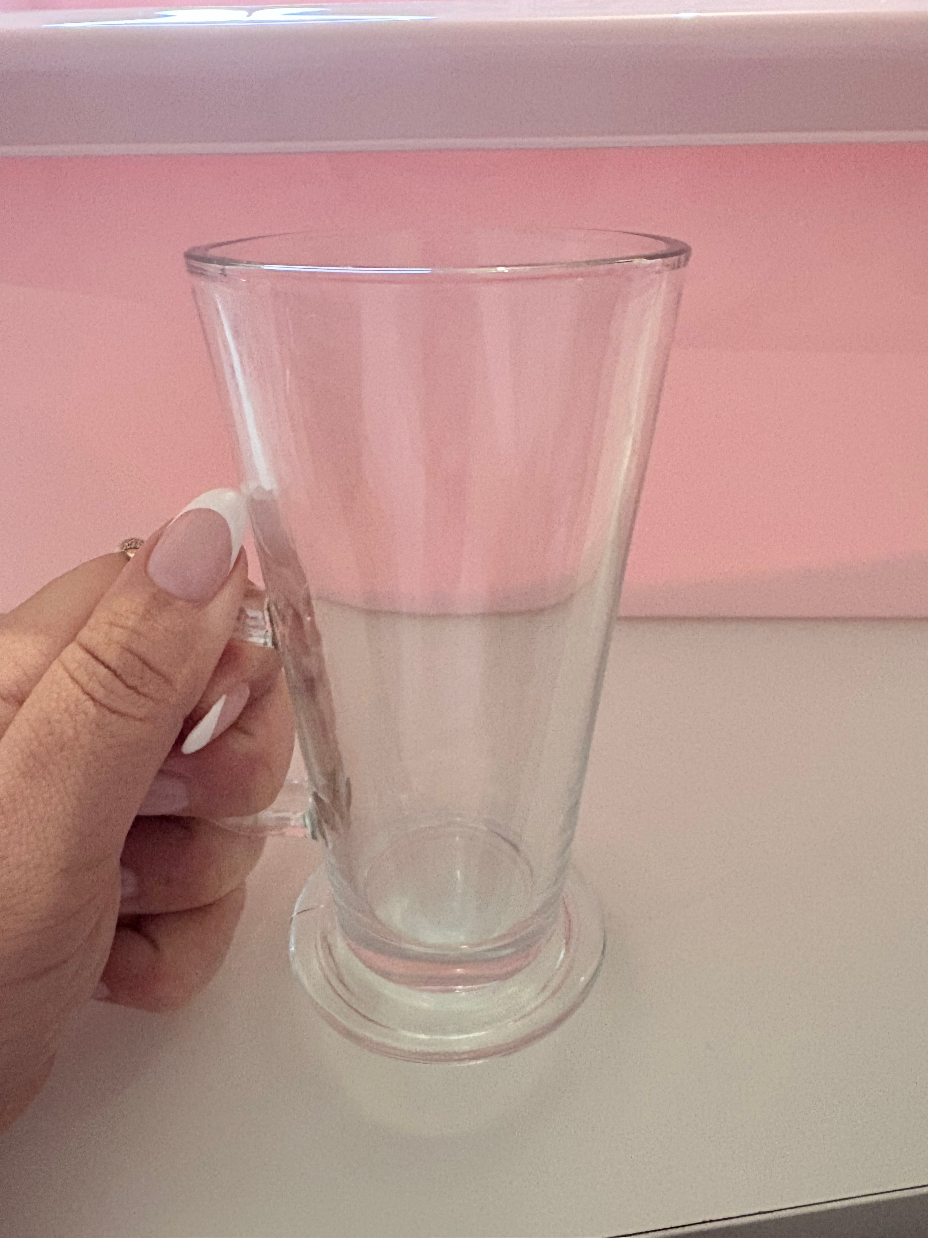 Latte cup with decal