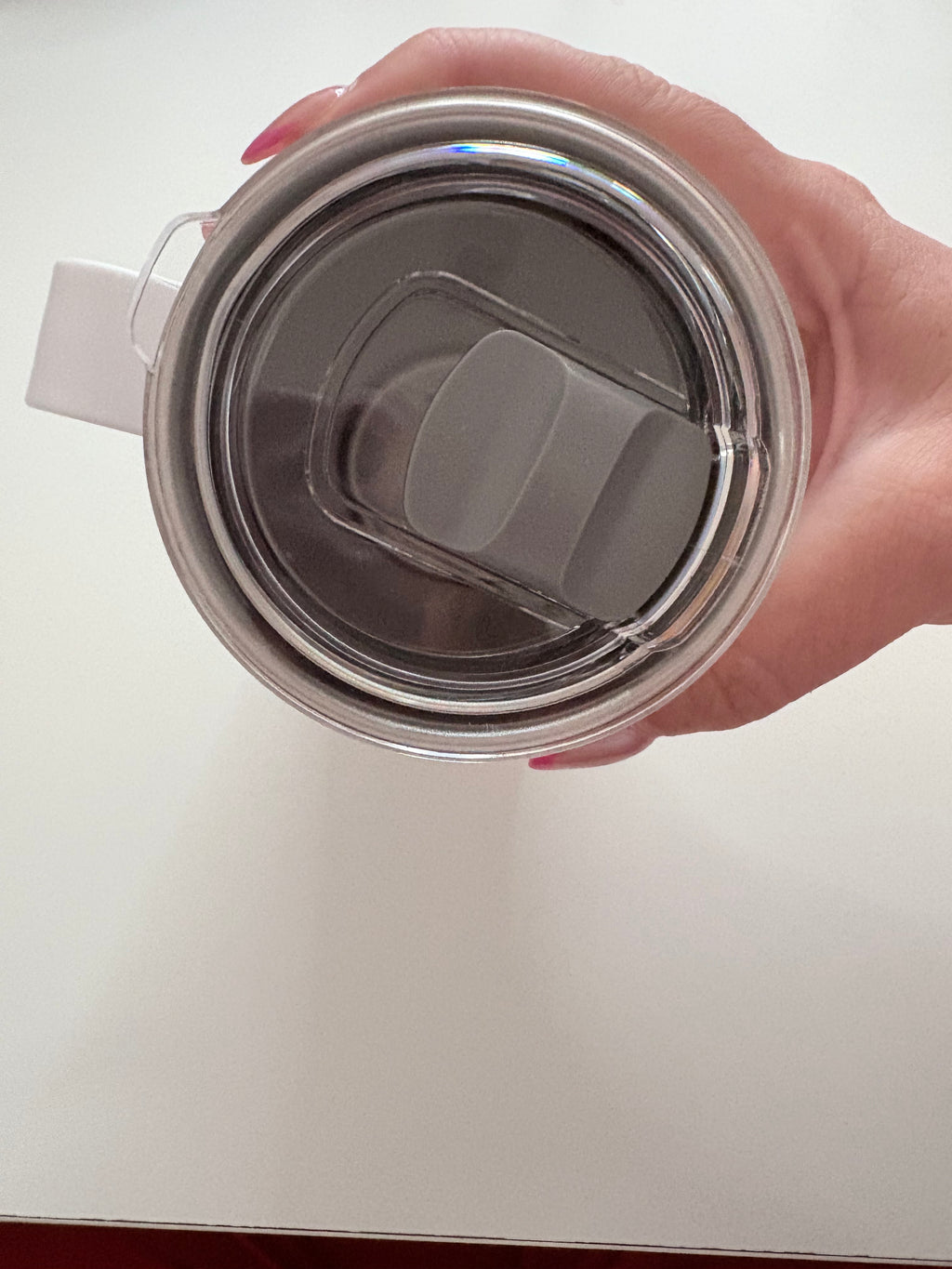 White Hot/Cold drink travel mug