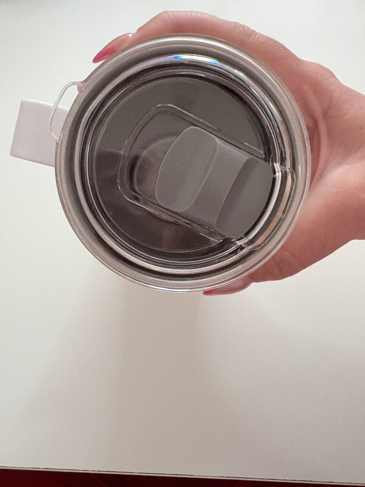 White Hot/Cold drink travel mug